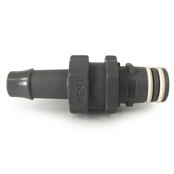 Kent Male Quick Disconnect - 3/8 in. Barb Shut-off